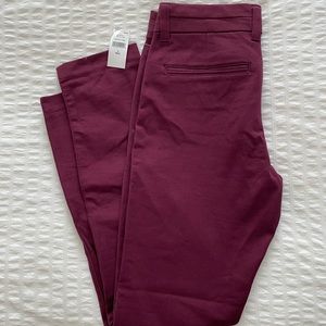 GAP SLIM CITY CROP COUPE 3/4 BURGUNDY